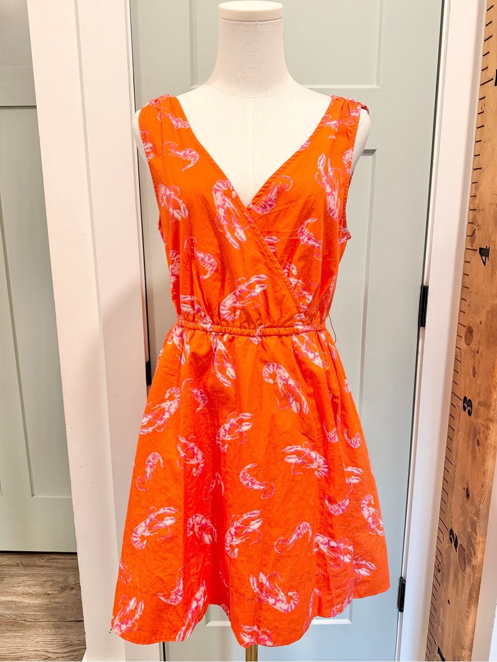 Anthropologie Maeve Mainely Lobster Dress Small Coastal Beach